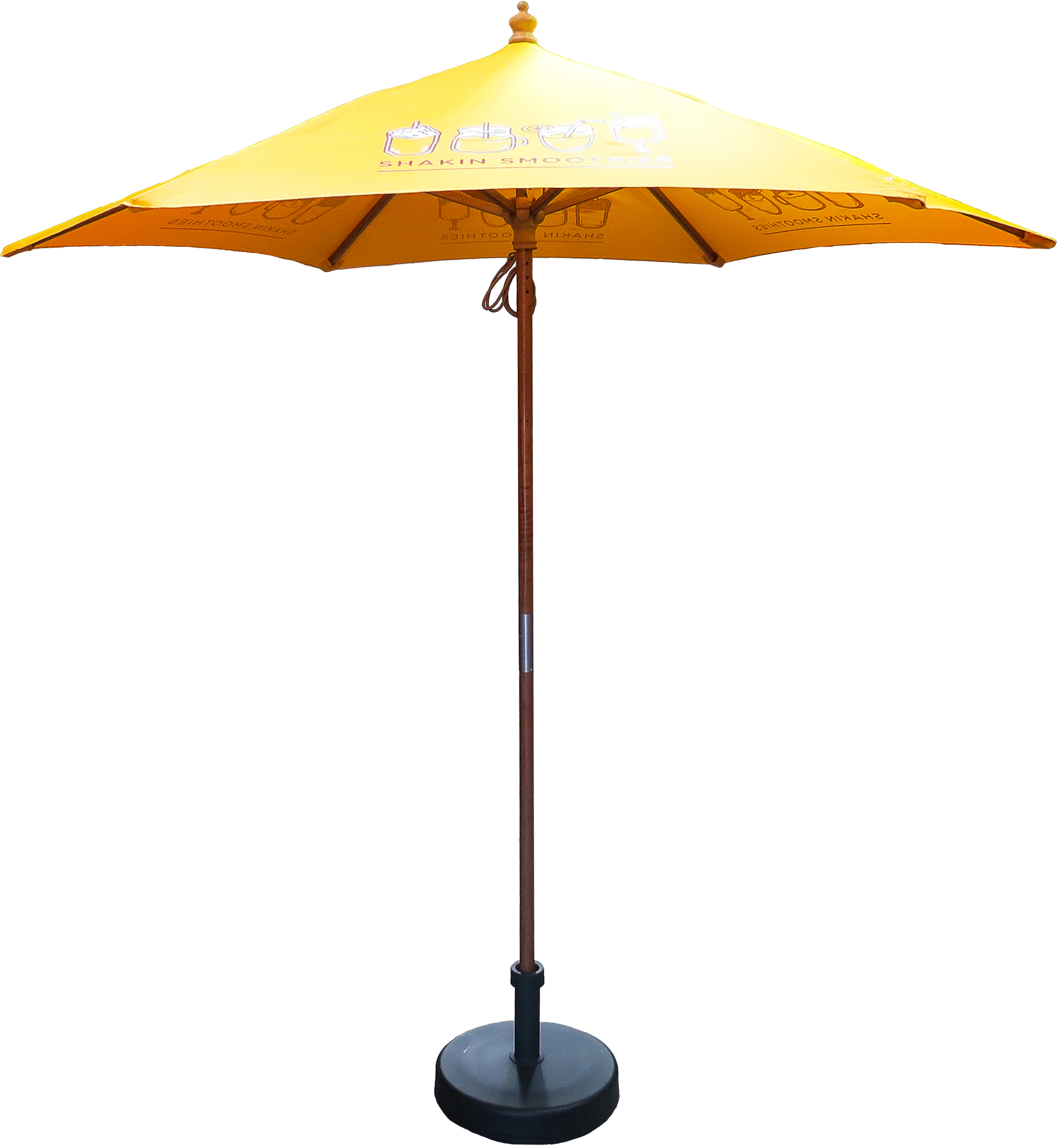 2.5m Wooden Parasol